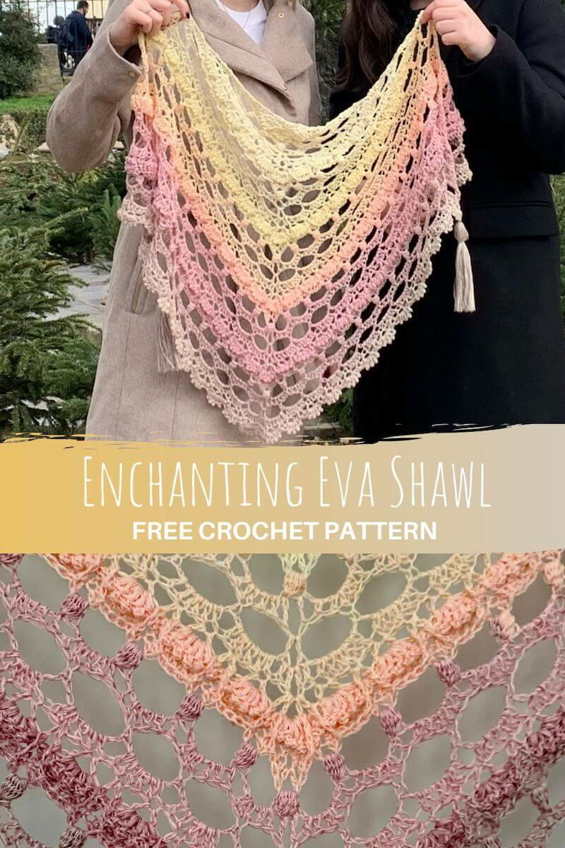 Enchanting Eva Shawl | FaveCrafts.com