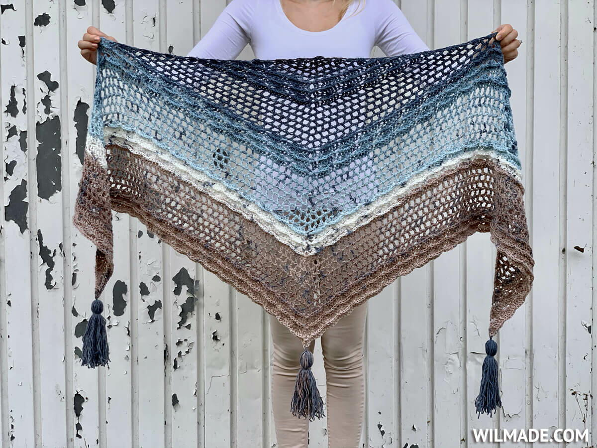 Shell Wave Shawl | AllFreeCrochet.com