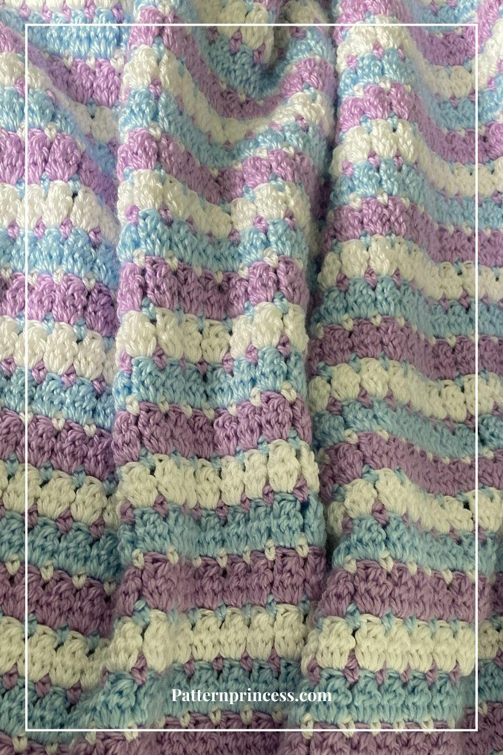 Easy Crochet Blanket Pattern Beautiful Stripes 