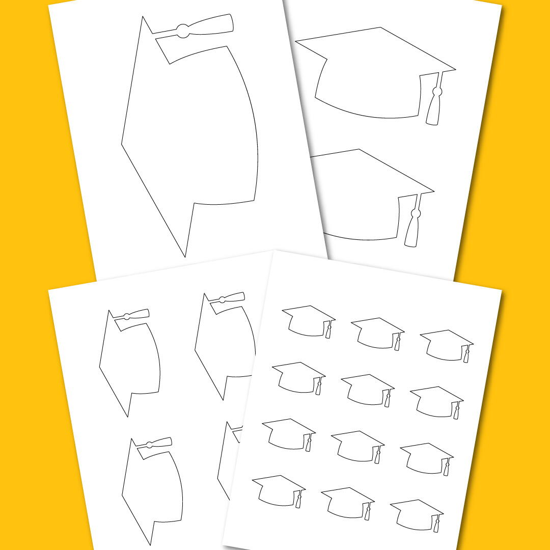 Printable Graduation Caps Graduation Cap Template | AllFreePaperCrafts.com