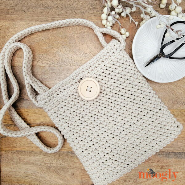 Casual Crochet Crossbody Bag