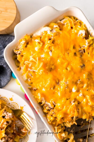 Ground Beef Noodle Bake | FaveSouthernRecipes.com