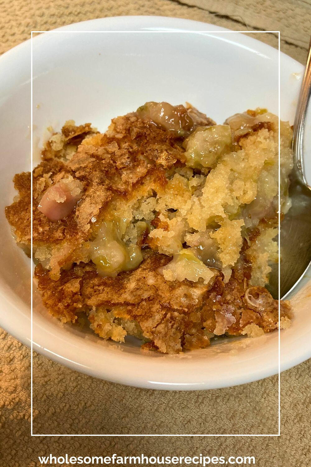 Baked Sticky Rhubarb Pudding Recipe | AllFreeCasseroleRecipes.com