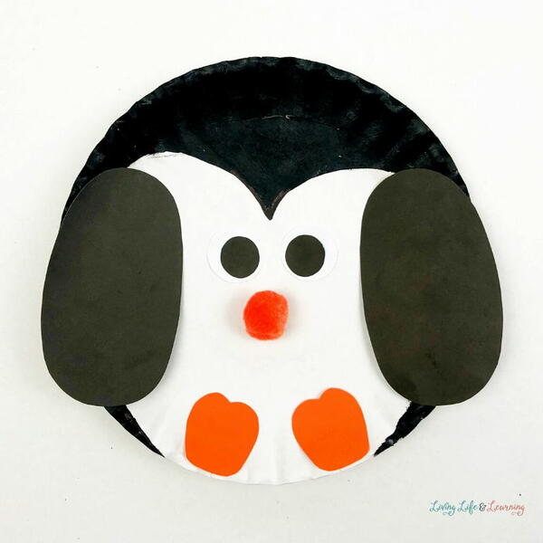 Penguin Paper Plate Craft