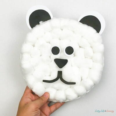 Polar Bear Paper Plate Craft