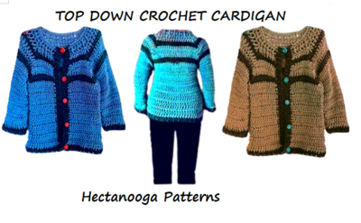 Top Down Cardigan Sweater