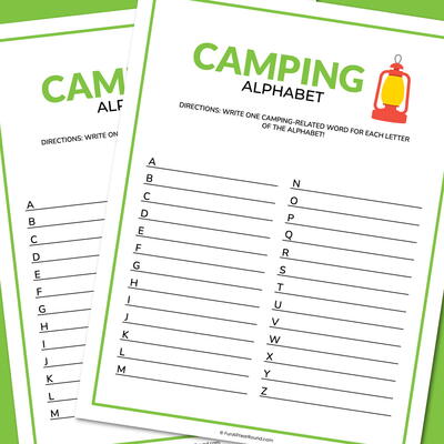 Camping Alphabet