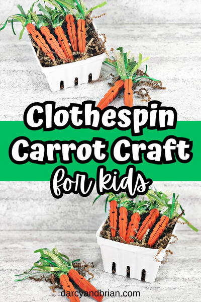 Clothespin Carrots