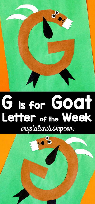 Goat Letters Eyfs G Is For Goat Letter Of The Week Craft | AllFreePaperCrafts.com