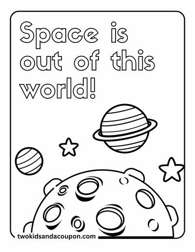 Out Of This World Planet Coloring Pages