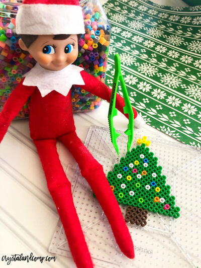 Elf On The Shelf Beaded Ornaments