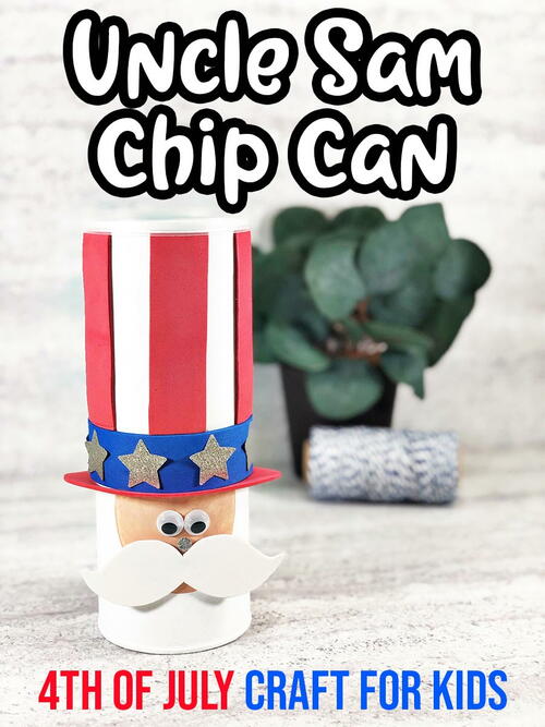 Uncle Sam Chip Can Craft