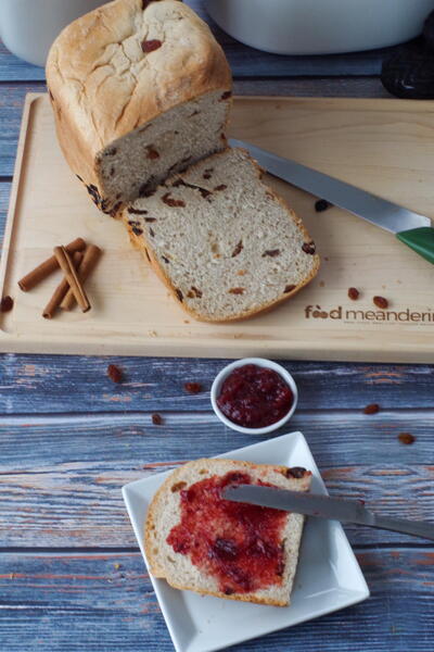 Bread Maker Cinnamon Raisin Bread