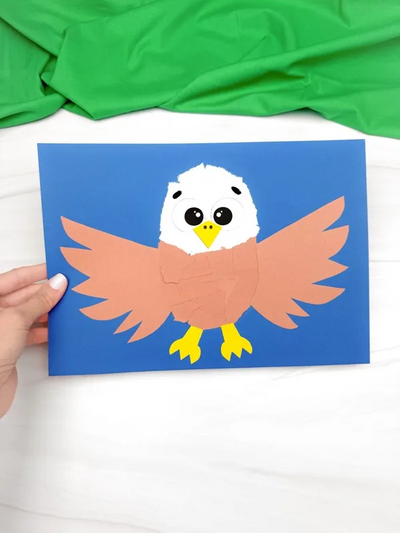 Torn Paper Eagle Craft