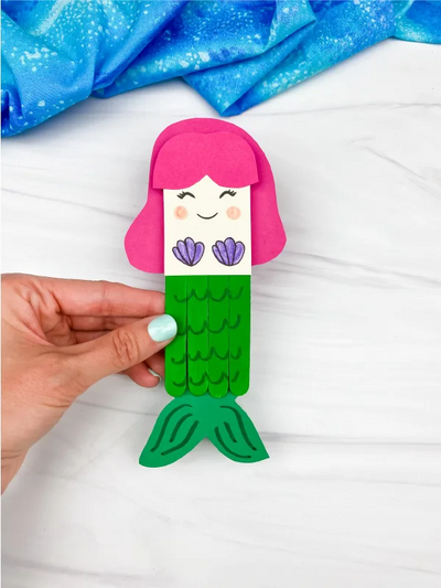 Popsicle Stick Mermaid Craft