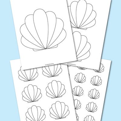 Seashell Template FaveCrafts Com