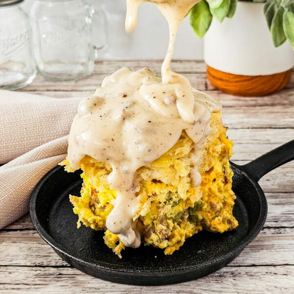 Biscuit And Gravy Casserole