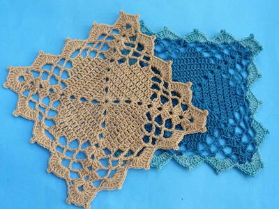  Crochet Designer  Granny Square For Table Runner 