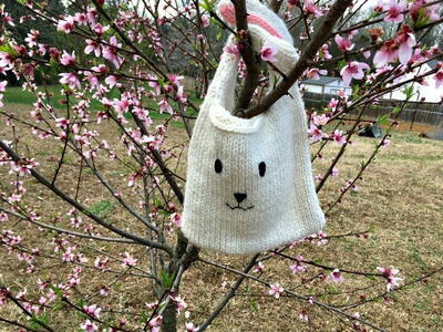 Knit Bunny Bag