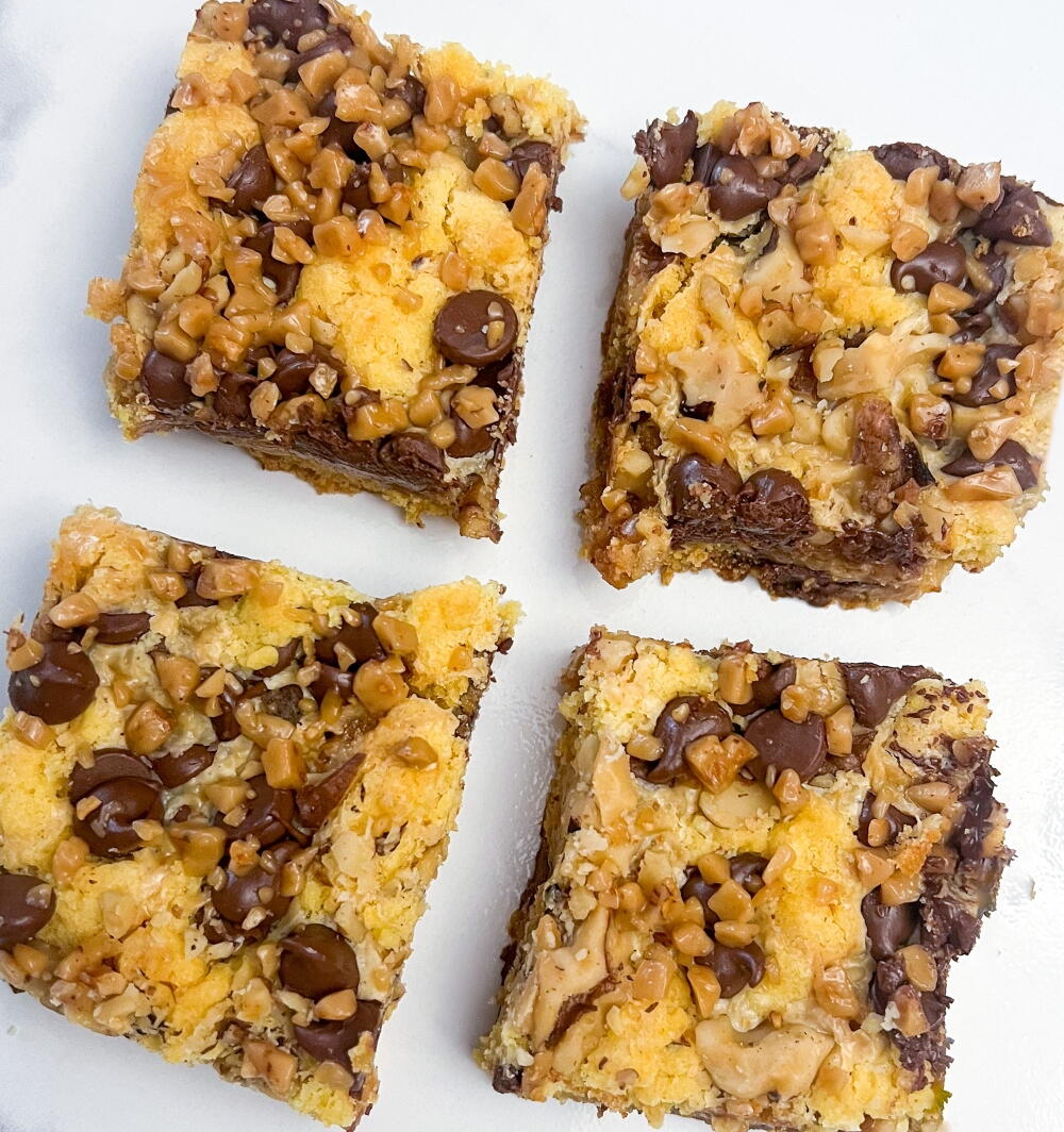 Cake Mix Toffee Bars 