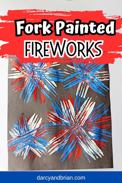 Firework Painting For Kids