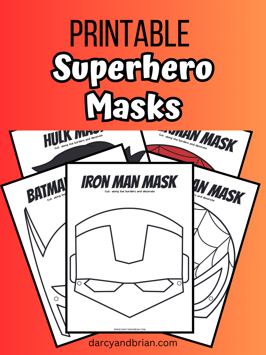 Printable Superhero Masks 