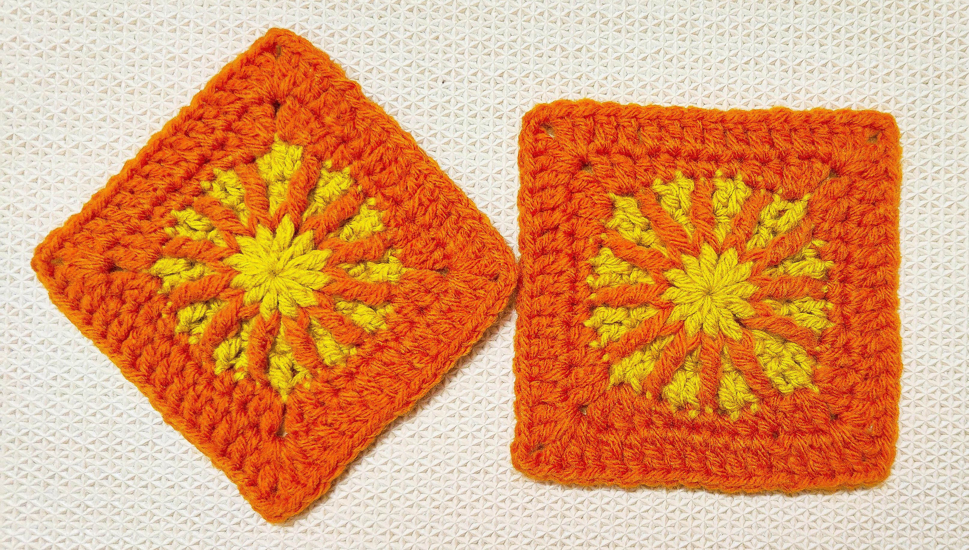 How To Make A Easy Sunshine Crochet Square Block 