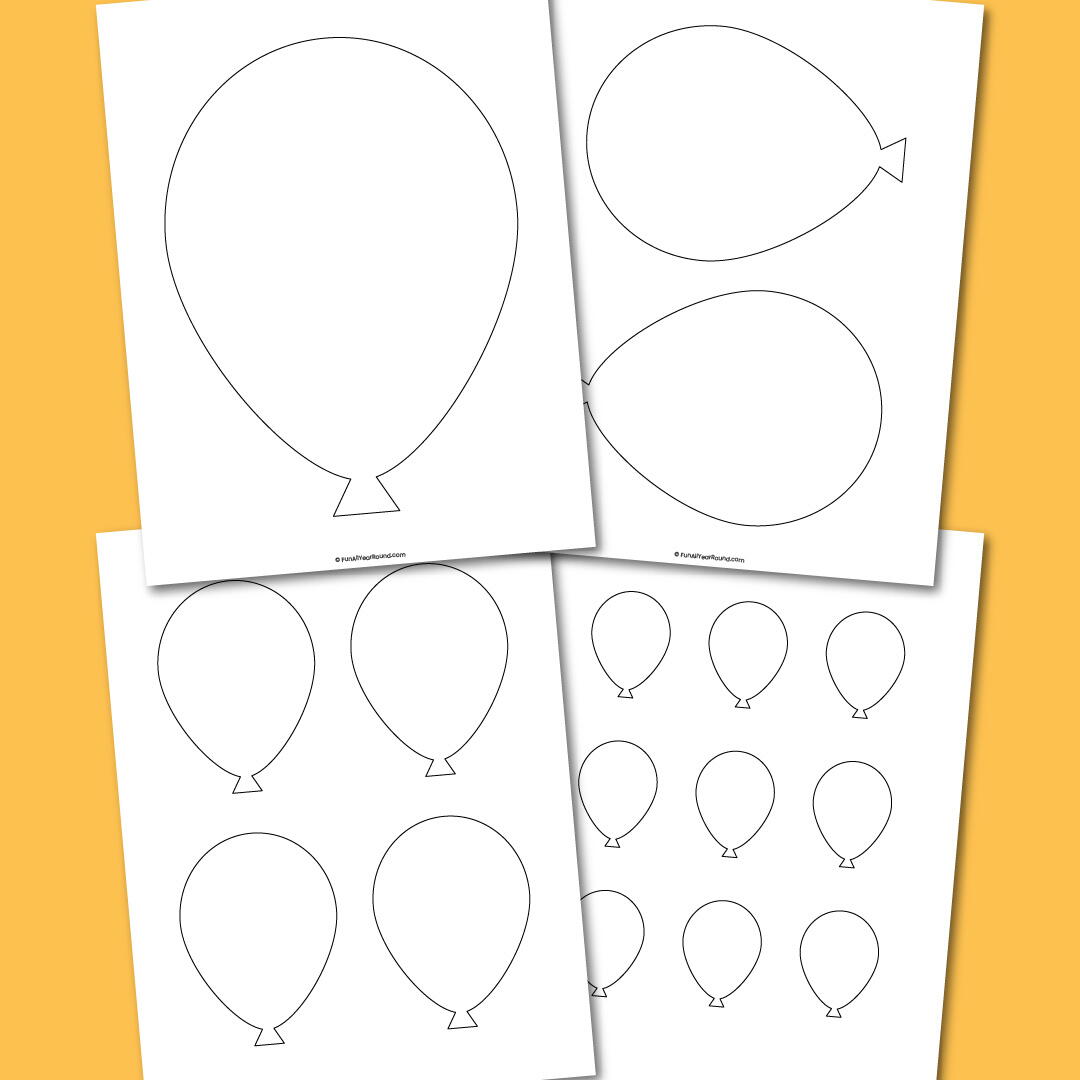 Balloon Template | AllFreeHolidayCrafts.com