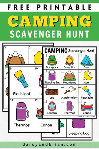Camping Scavenger Hunt