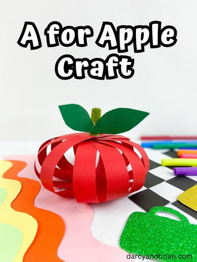 Easy 3d Red Apple Craft
