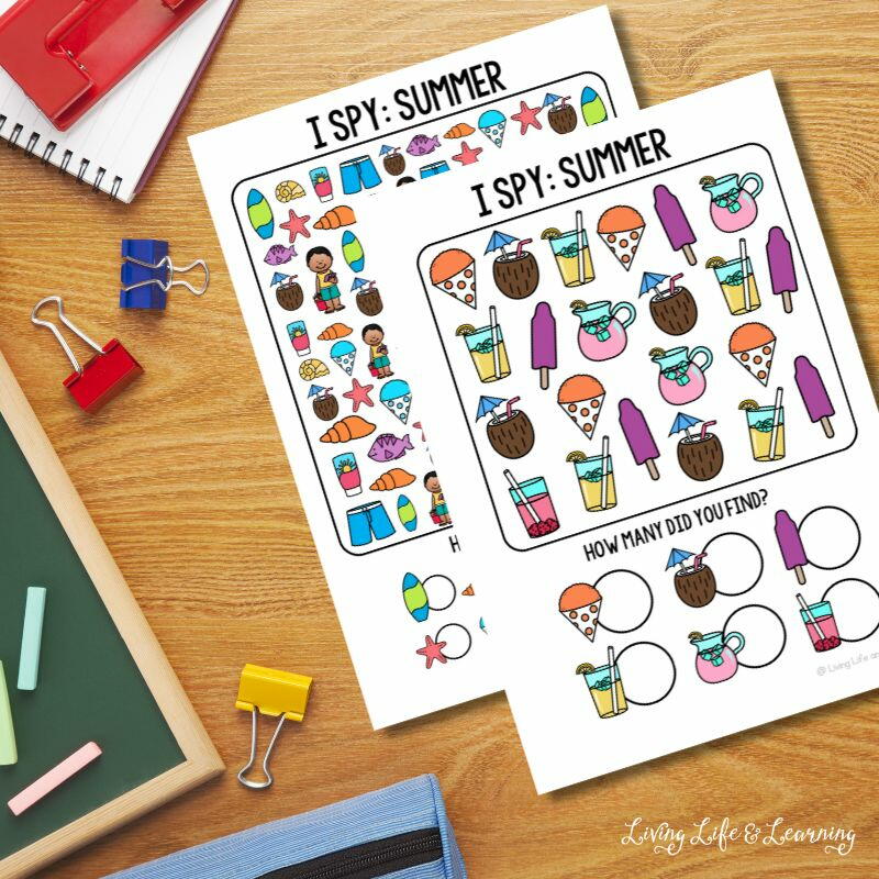 Summer I Spy Printables 