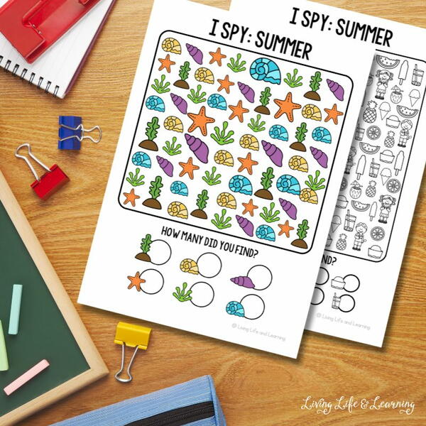 Summer I Spy Printables