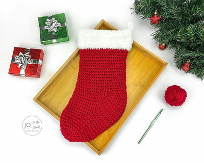 Easy Christmas Stocking Crochet Pattern