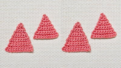 How To Crochet A Easy Single Crochet Triangle Worked In Rows