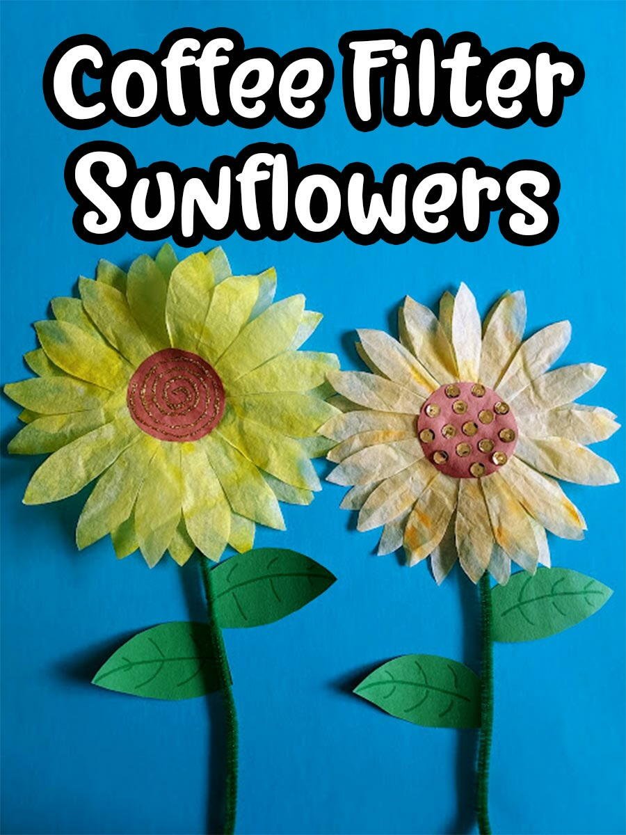 Coffee Filter Sunflower Craft 