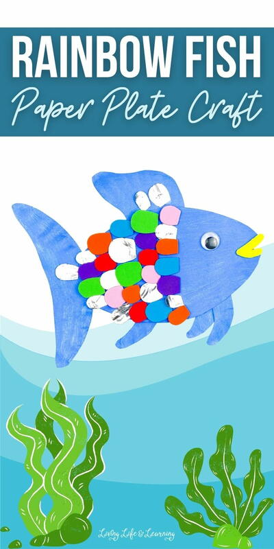 Rainbow Fish Paper Plate Craft