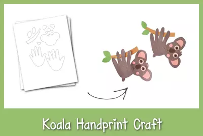 Fun Handprint Koala Craft