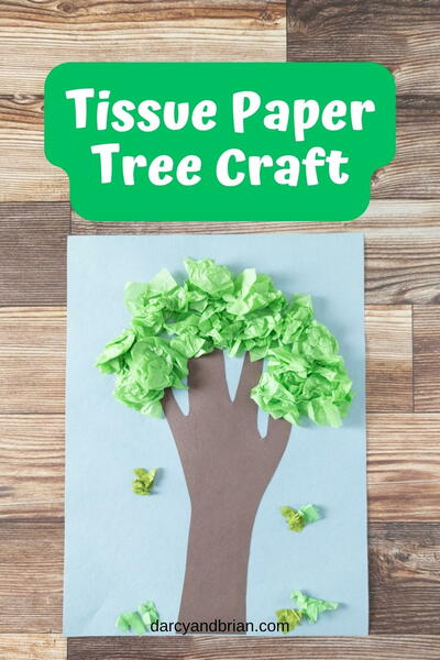 Tissue Paper Tree Craft
