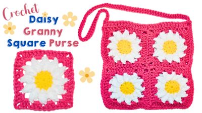 Crochet A Daisy Granny Square Bag