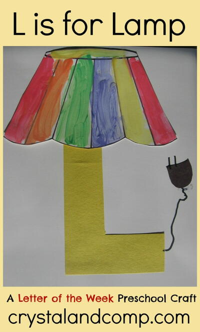L Is For Lamp: A Letter Of The Week Preschool Craft
