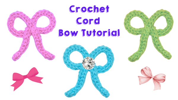 Crochet Cord Bow