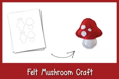 Cute And Creative Felt Mushroom Craft