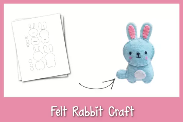 Adorable Felt Rabbit Craft