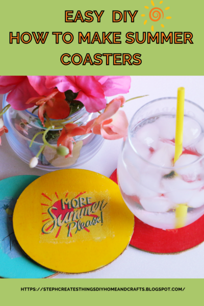 Easy Breezy Diy: How To Make Summer Coasters