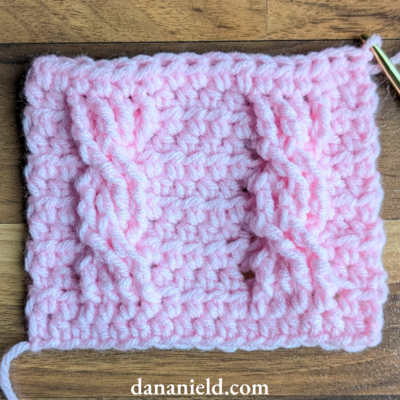 Crossed Towers Cable Crochet Stitch Tutorial