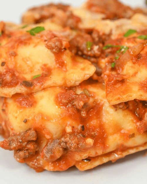 Lazy Ravioli Lasagna