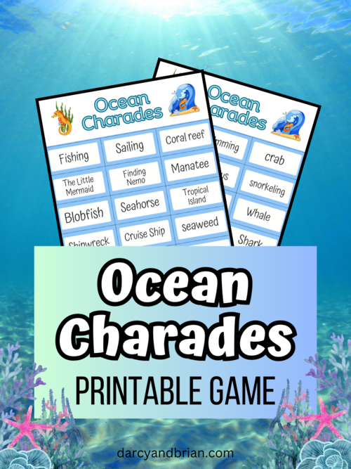 Printable Ocean Charades Game