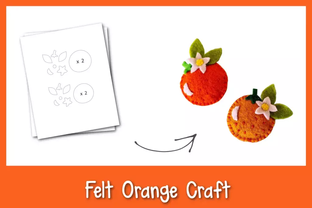 Diy Felt Orange Craft: Easy And Fun Tutorial | AllFreeChristmasCrafts.com