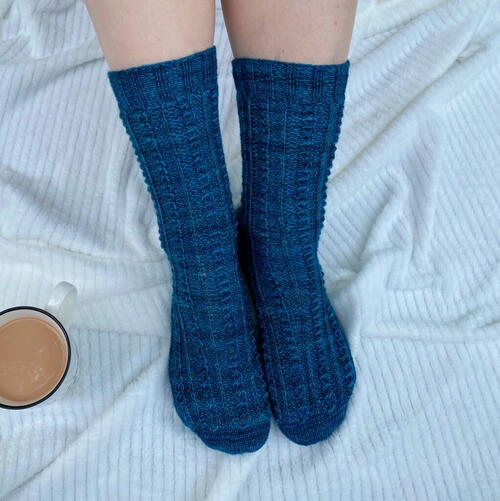 Brioche Twist Socks