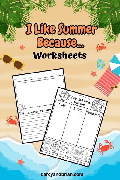 I Like Summer Because Worksheet